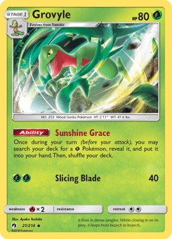 Grovyle 21/214 Lost Thunder