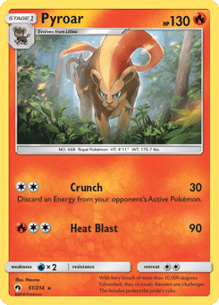 Pyroar 51/214 Lost Thunder