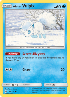 Alolan Vulpix 53/214 Lost Thunder