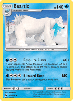 Beartic 62/214 Lost Thunder