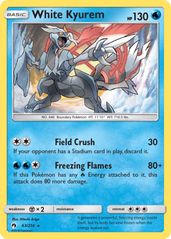 White Kyurem 63/214 Lost Thunder