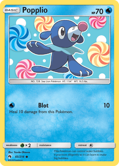 Popplio 65/214 Lost Thunder
