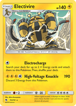Electivire 72/214 Lost Thunder
