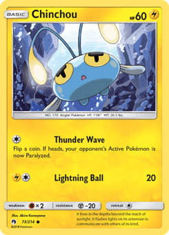 Chinchou 73/214 Lost Thunder