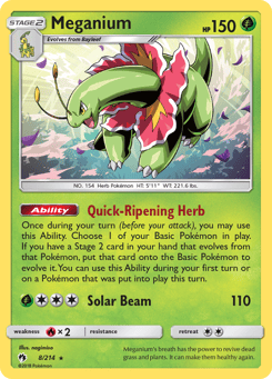 Meganium 8/214 Lost Thunder