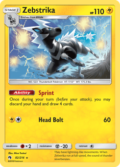 Zebstrika 82/214 Lost Thunder