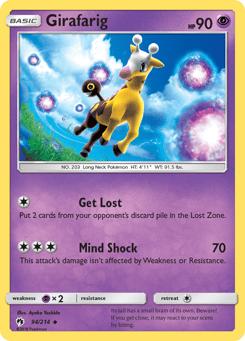 Girafarig 94/214 Lost Thunder