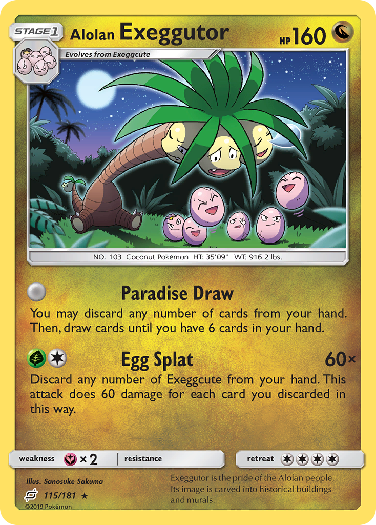 Alolan Exeggutor 115/181 Team Up