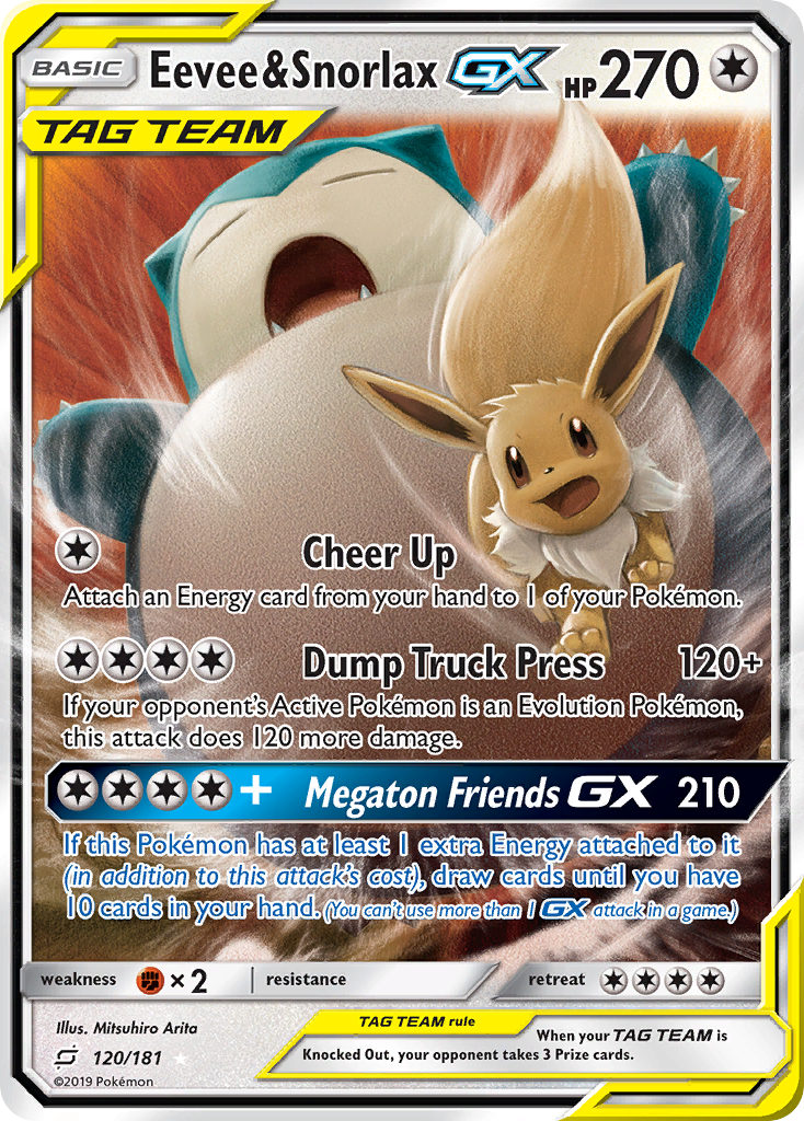 Eevee & Snorlax-GX 120/181 Team Up