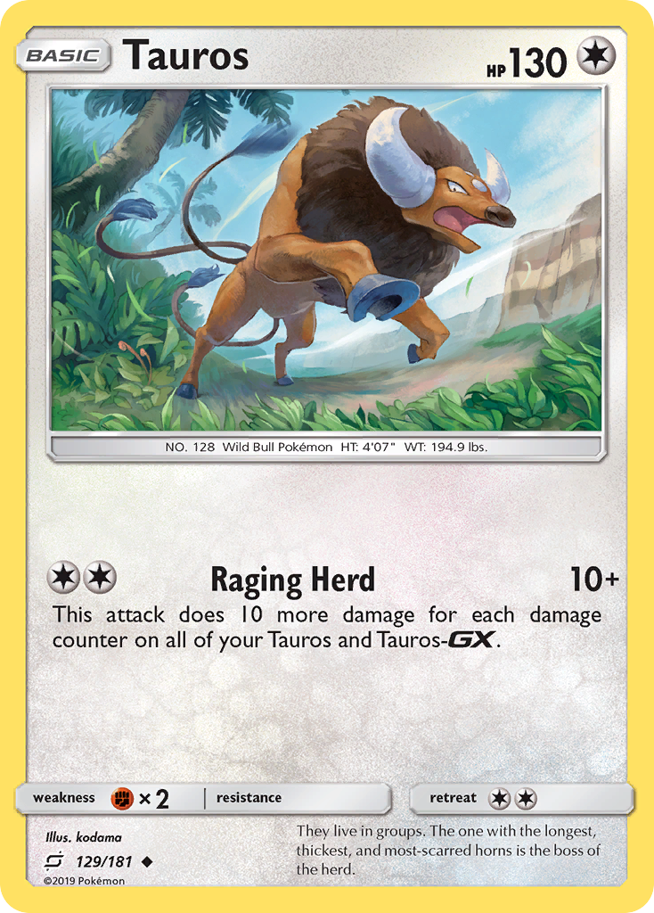 Tauros 129/181 Team Up
