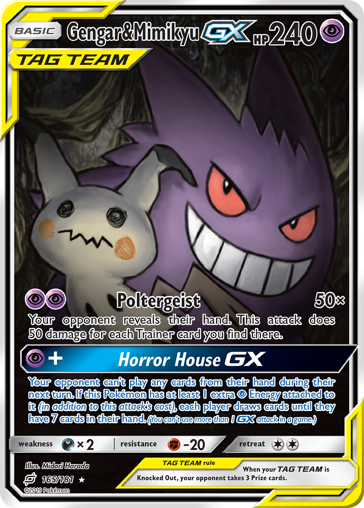 Gengar & Mimikyu-GX 165/181 Team Up