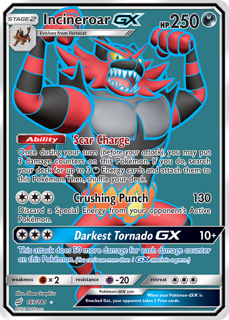 Incineroar-GX 167/181 Team Up
