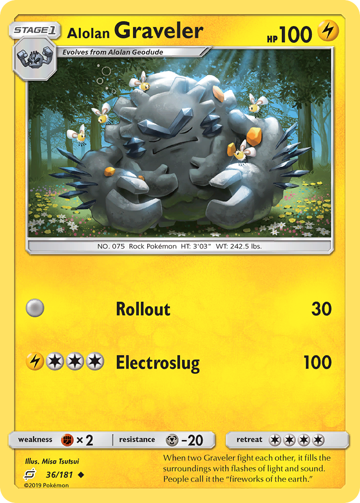 Alolan Graveler 36/181 Team Up
