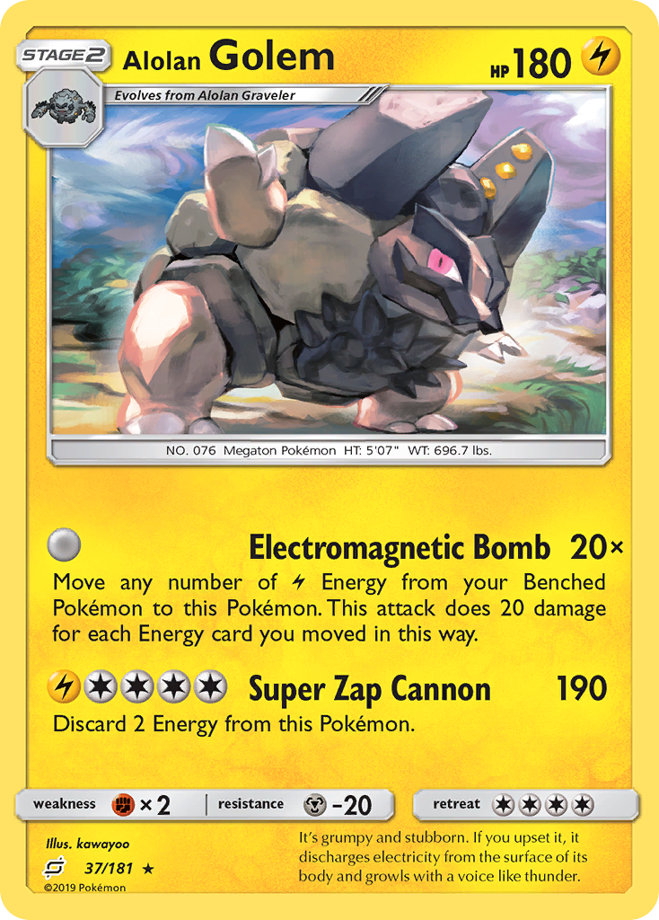 Alolan Golem 37/181 Team Up