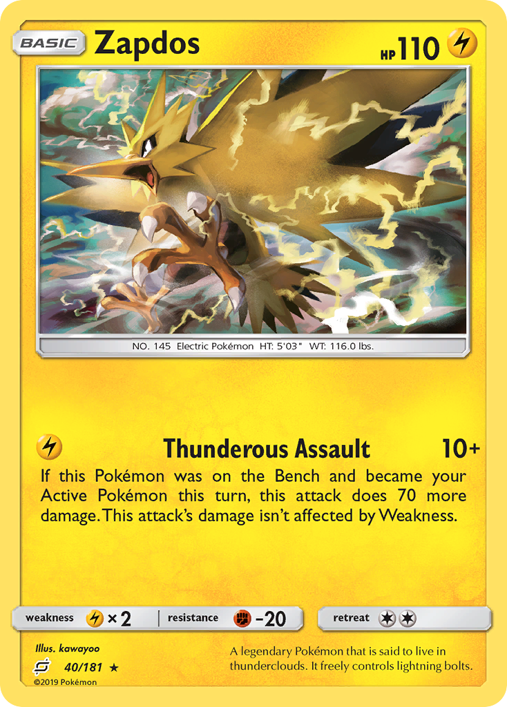 Zapdos 40/181 Team Up
