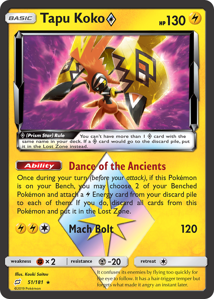 Tapu Koko ◇ 51/181 Team Up