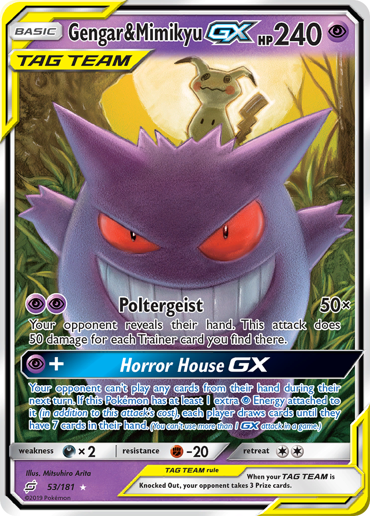 Gengar & Mimikyu-GX 53/181 Team Up