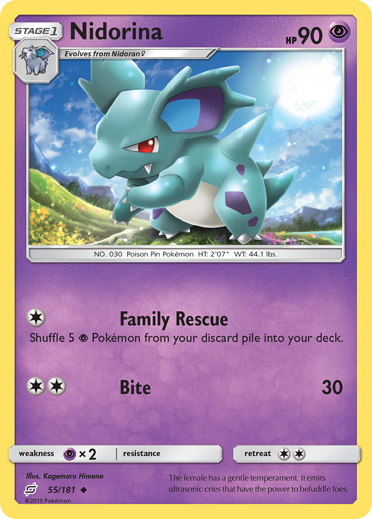 Nidorina 55/181 Team Up