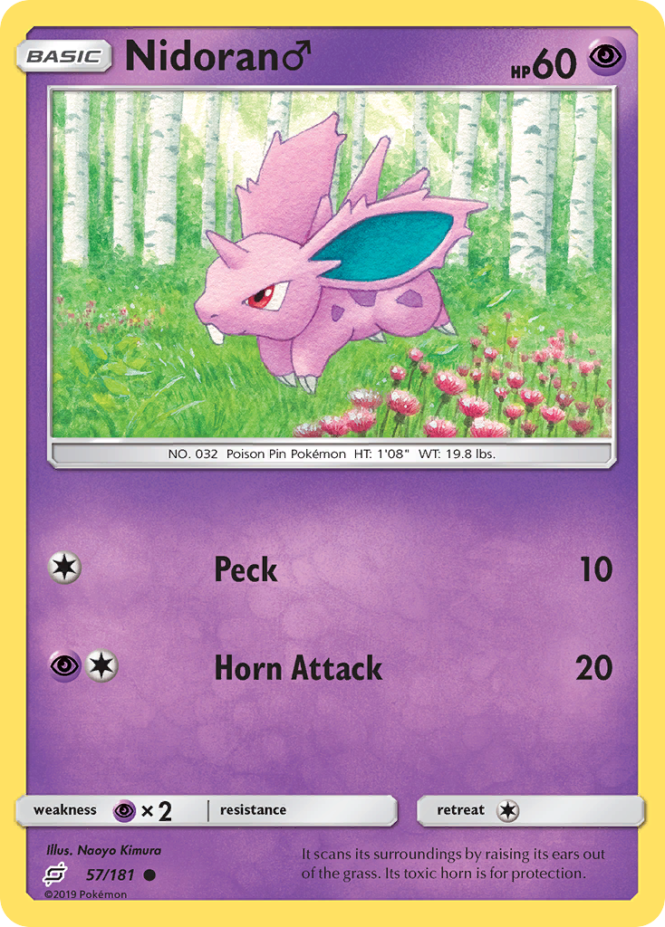 Nidoran ♂ 57/181 Team Up