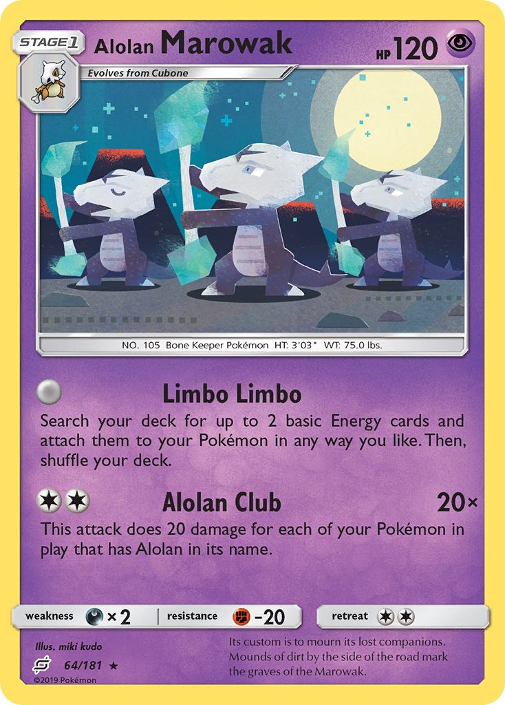 Alolan Marowak 64/181 Team Up