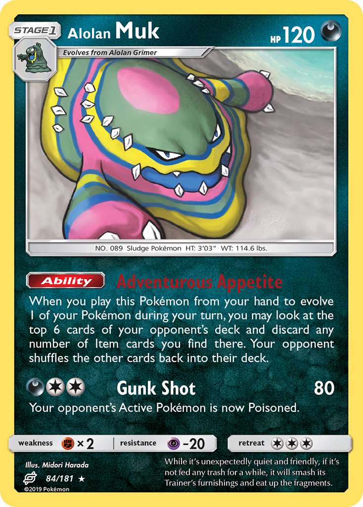 Alolan Muk 84/181 Team Up