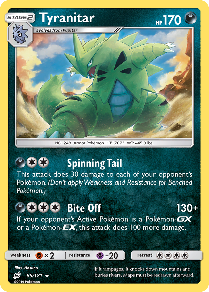 Tyranitar 85/181 Team Up