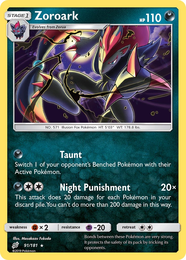 Zoroark 91/181 Team Up