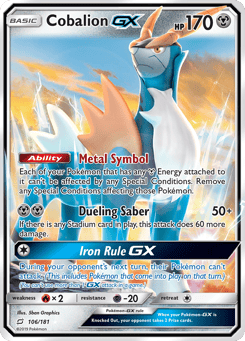 Cobalion-GX 106/181 Team Up