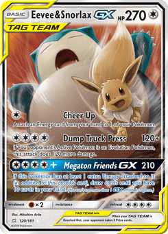 Eevee & Snorlax-GX 120/181 Team Up