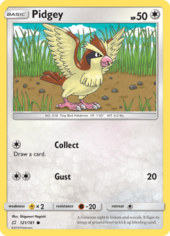 Pidgey 121/181 Team Up