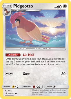 Pidgeotto 123/181 Team Up