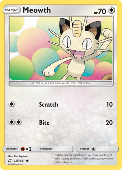 Meowth 125/181 Team Up