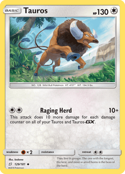 Tauros 129/181 Team Up