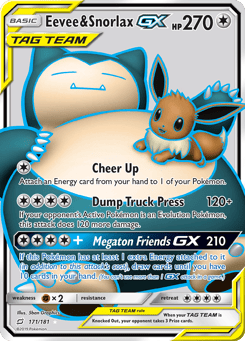 Eevee & Snorlax-GX 171/181 Team Up