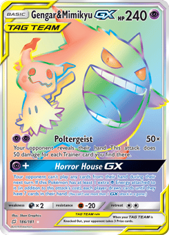 Gengar & Mimikyu-GX 186/181 Team Up