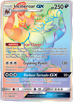Incineroar-GX 188/181 Team Up