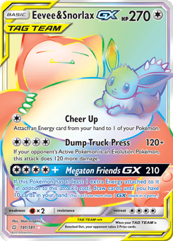 Eevee & Snorlax-GX 191/181 Team Up