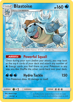 Blastoise 25/181 Team Up