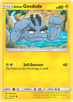 Alolan Geodude 34/181 Team Up