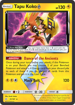 Tapu Koko ◇ 51/181 Team Up