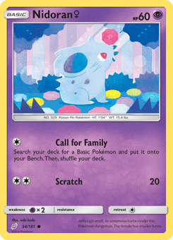 Nidoran ♀ 54/181 Team Up