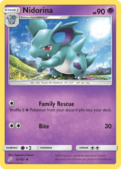 Nidorina 55/181 Team Up