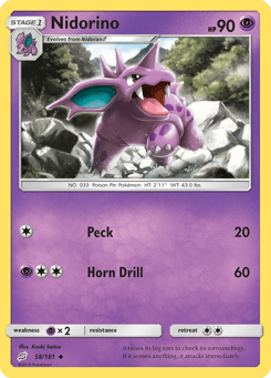 Nidorino 58/181 Team Up