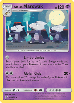 Alolan Marowak 64/181 Team Up