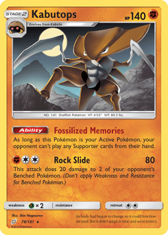 Kabutops 78/181 Team Up