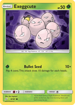 Exeggcute 8/181 Team Up