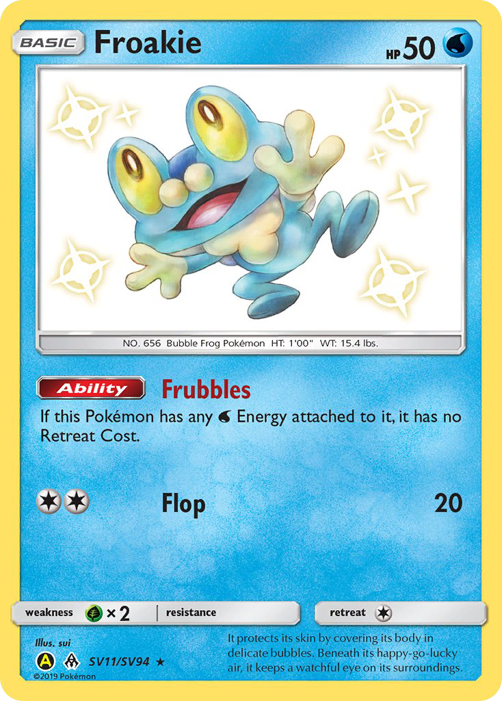 Froakie SV11/SV94 Hidden Fates Shiny Vault