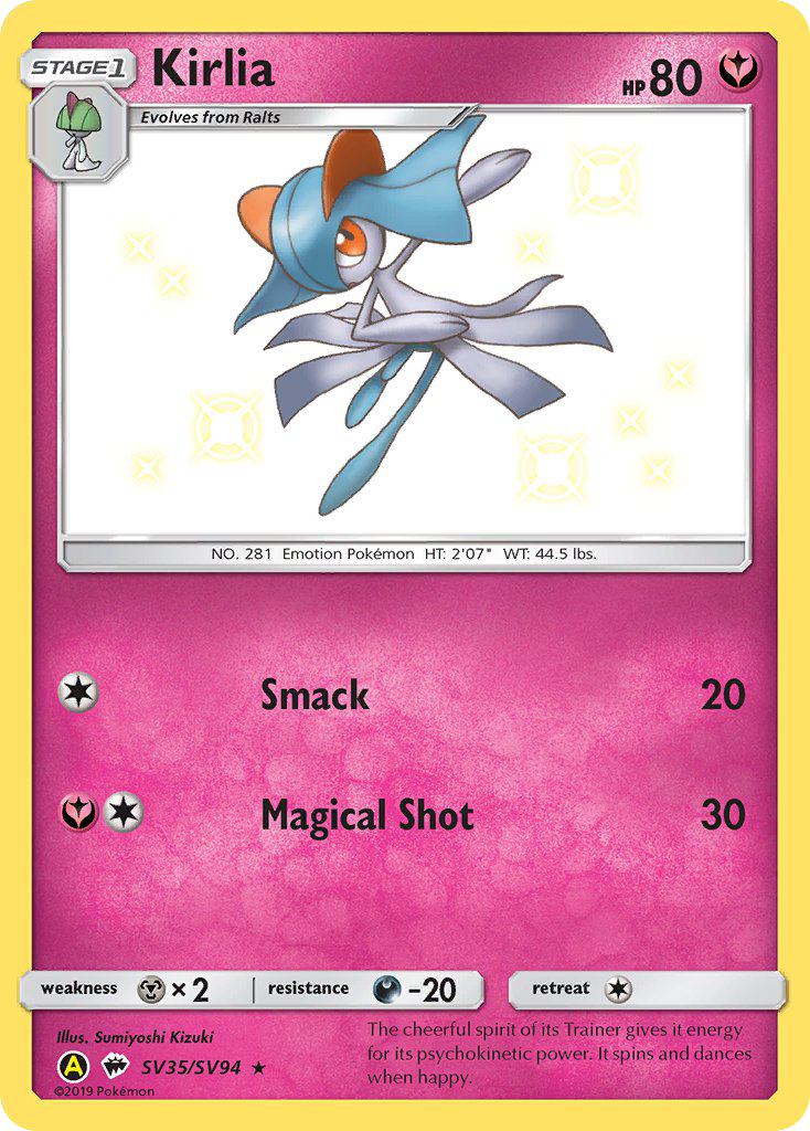 Kirlia SV35/SV94 Hidden Fates Shiny Vault