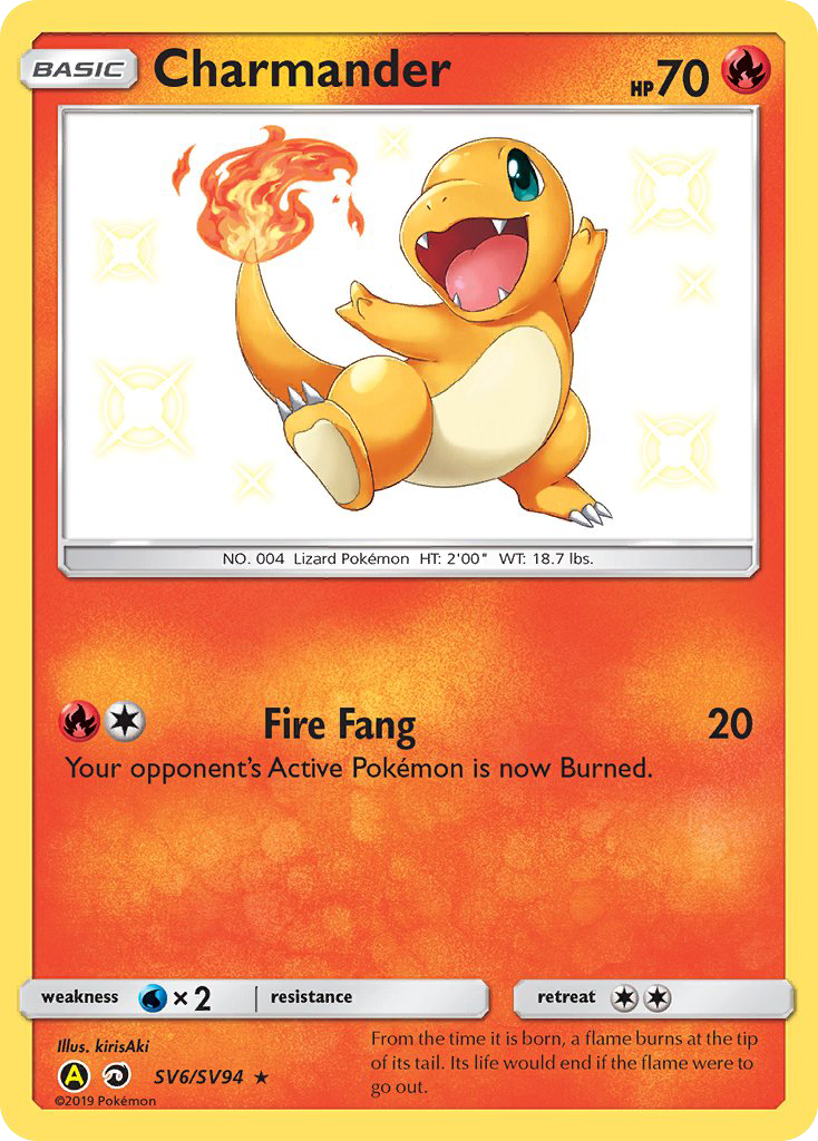 Charmander SV6/SV94 Hidden Fates Shiny Vault