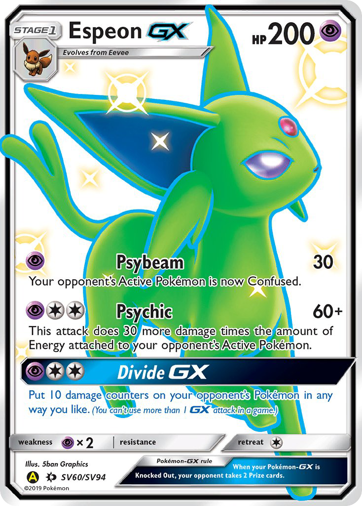 Espeon-GX SV60/SV94 Hidden Fates Shiny Vault